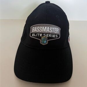 Black Bassmaster Elite Series Hat with Curved Brim